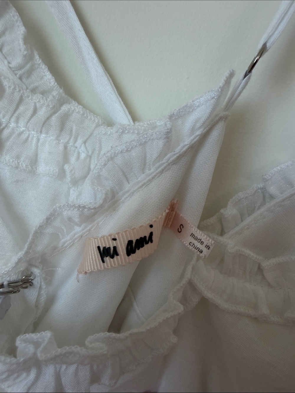 White Ruffle Mini Dress - Picture 3 of 3